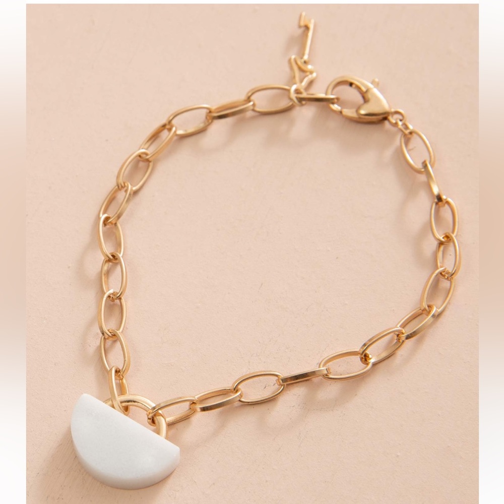 Noonday Collection marble Locked Link Bracelet